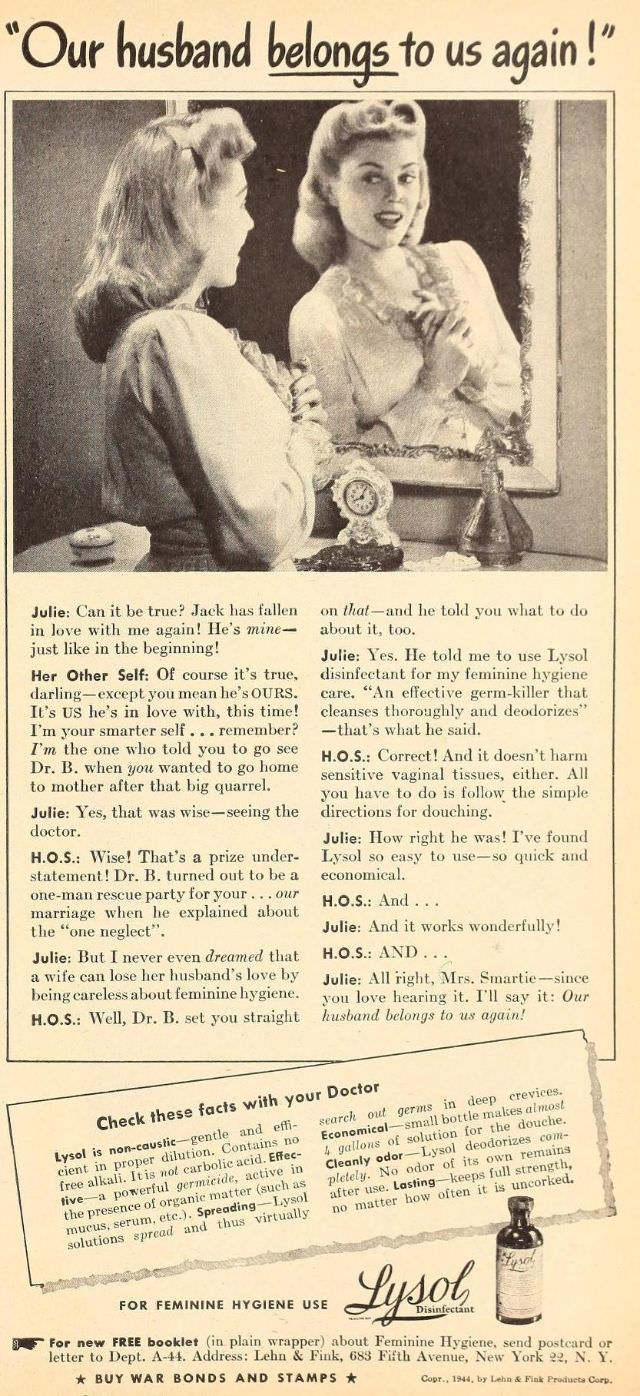 Terrible Vintage Ads that Exploited Women's need for Marital Security from the Past, 1910-1960