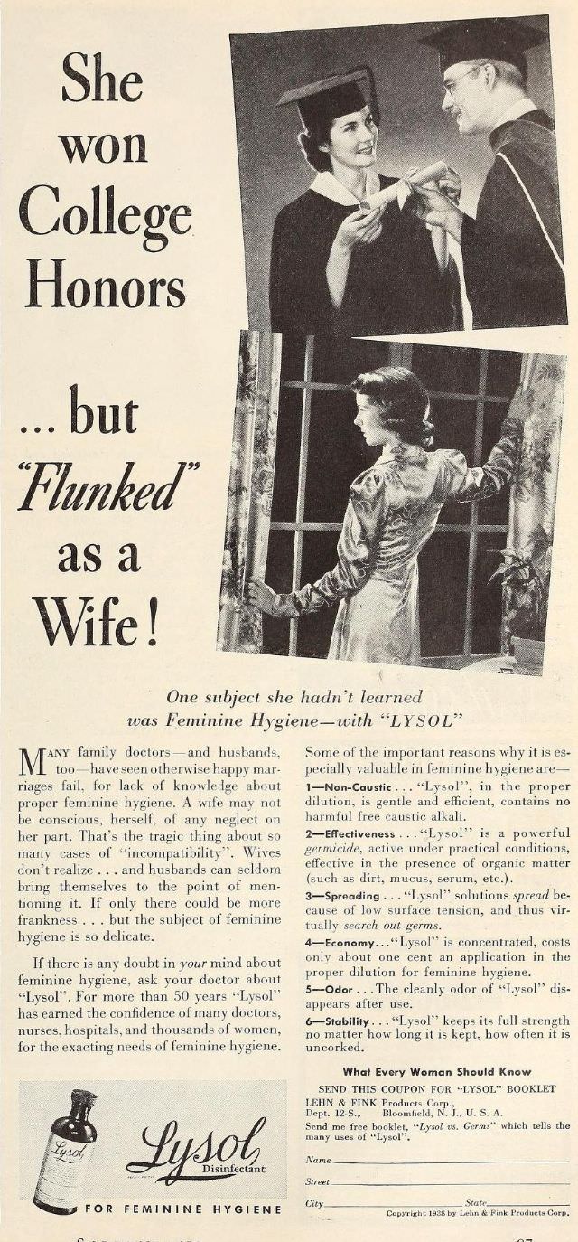 Terrible Vintage Ads that Exploited Women's need for Marital Security from the Past, 1910-1960