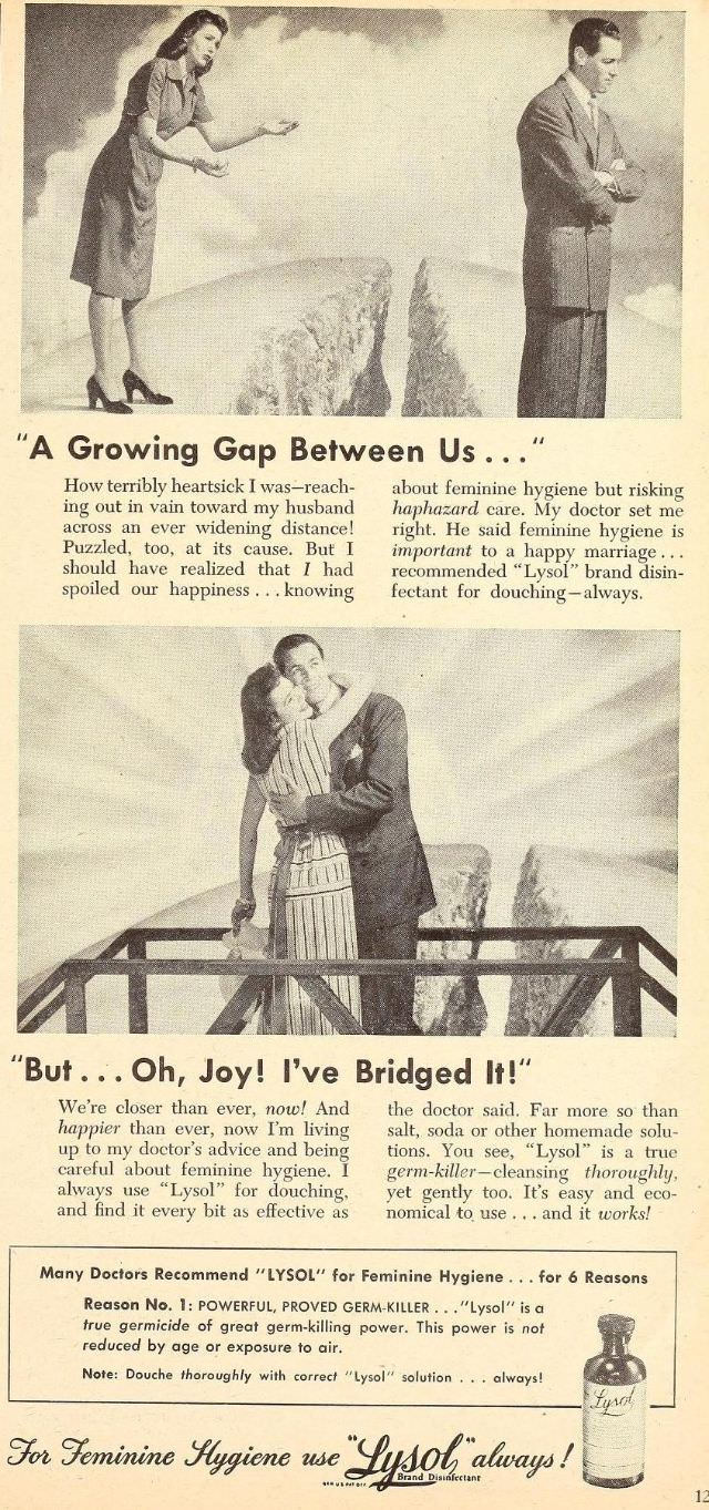 Terrible Vintage Ads that Exploited Women's need for Marital Security from the Past, 1910-1960