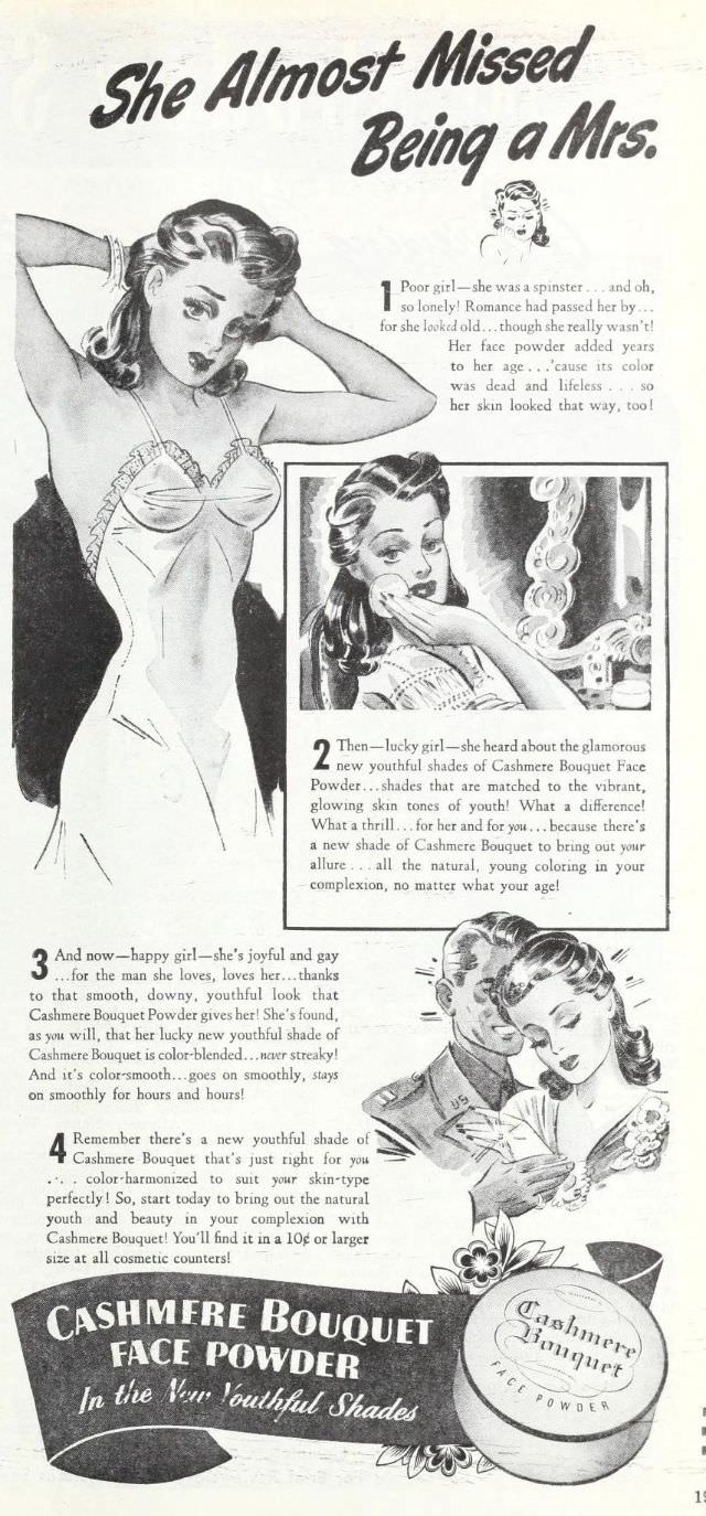 Terrible Vintage Ads that Exploited Women's need for Marital Security from the Past, 1910-1960