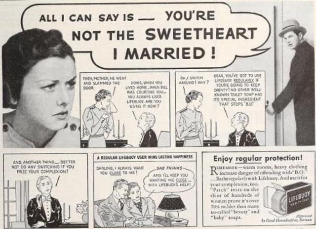 Terrible Vintage Ads that Exploited Women's need for Marital Security from the Past, 1910-1960