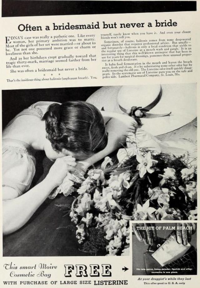 Terrible Vintage Ads that Exploited Women's need for Marital Security from the Past, 1910-1960