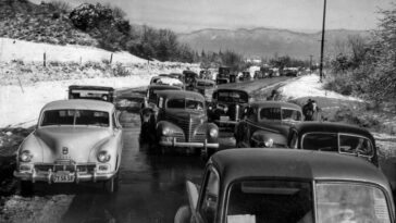 Los Angeles snowfall 1949