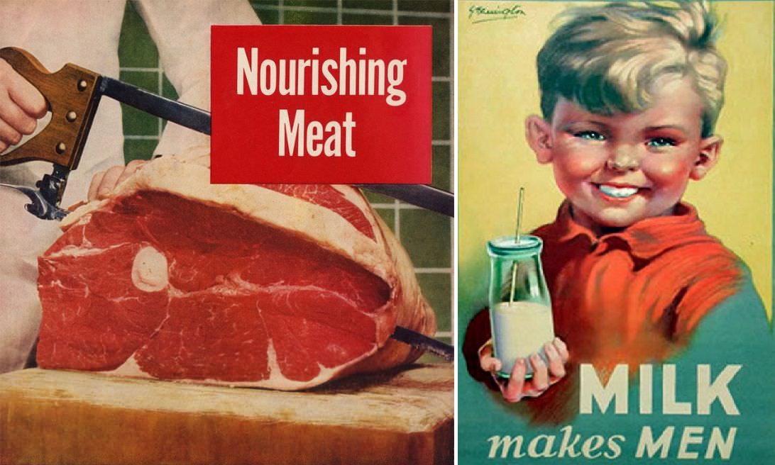 Vintage Food Ads 1940s-1960s