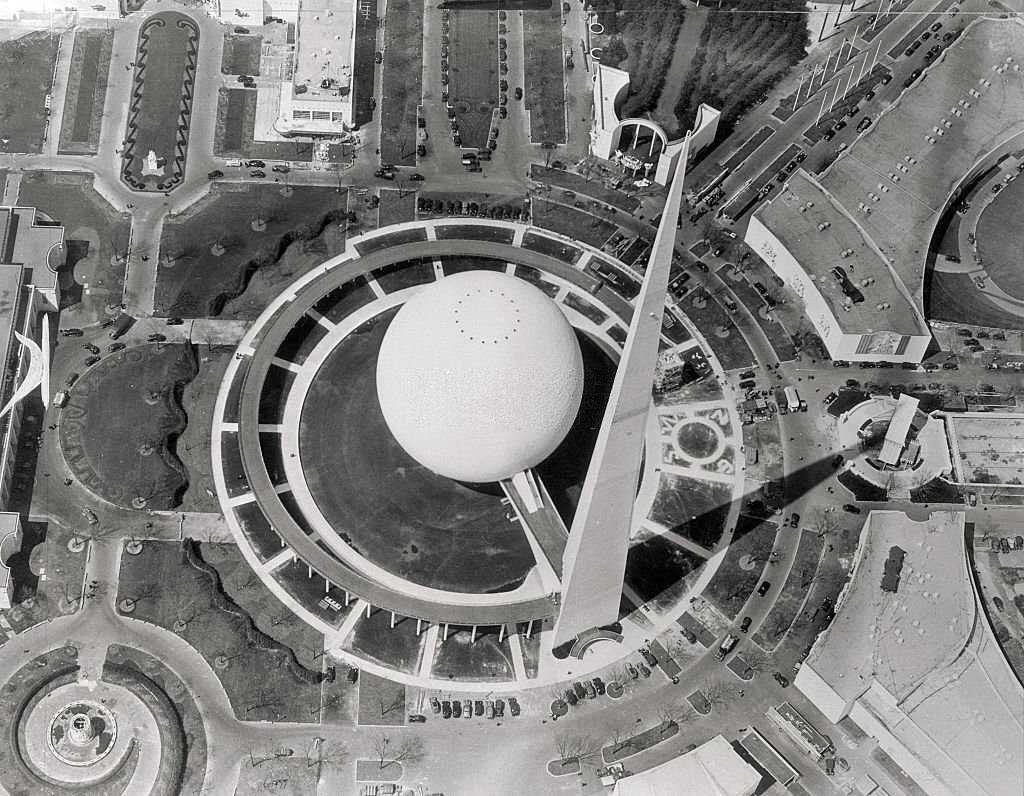 Aerial View of Trylon and Perisphere