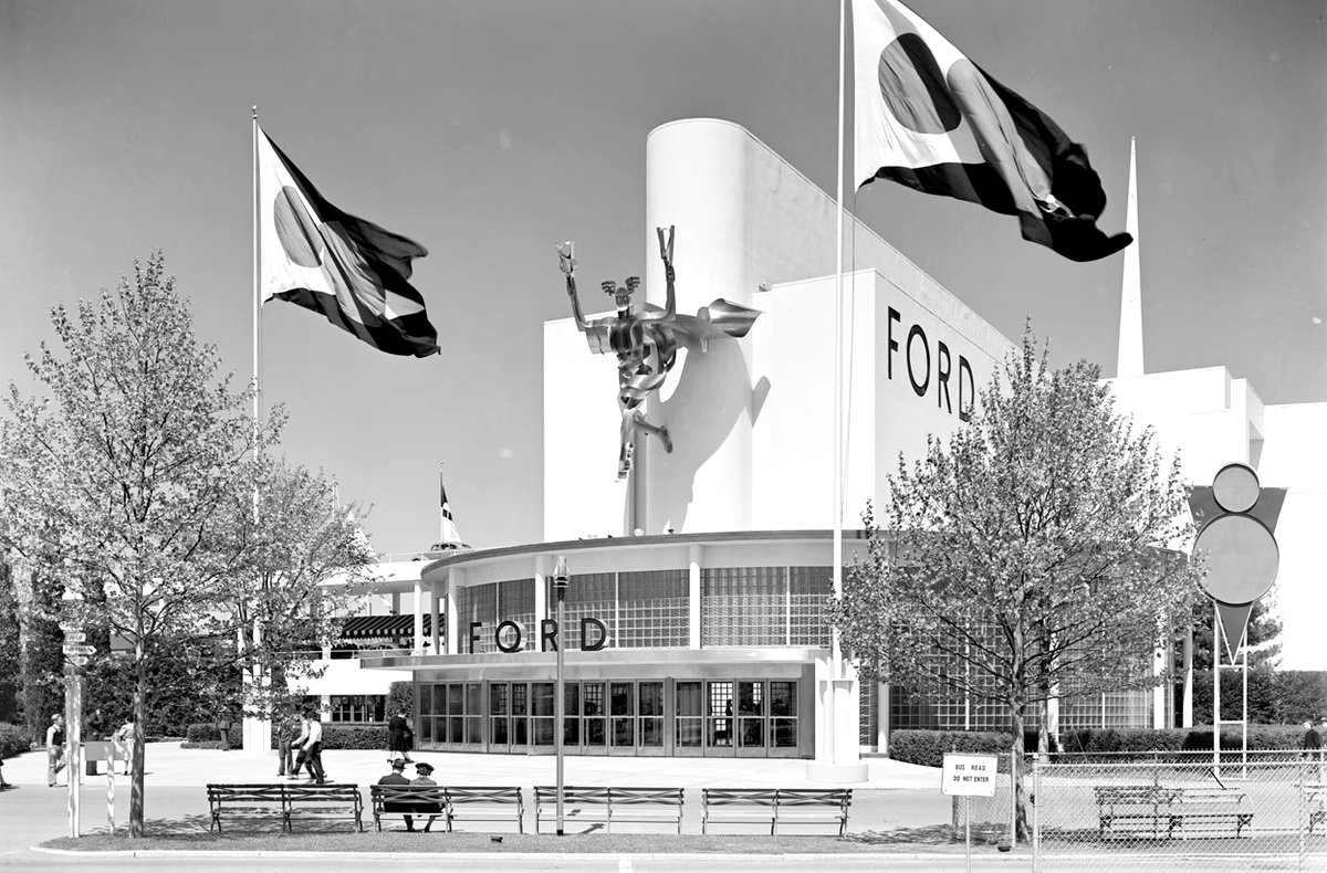 Ford Motor Building entrance, May 12, 1939.