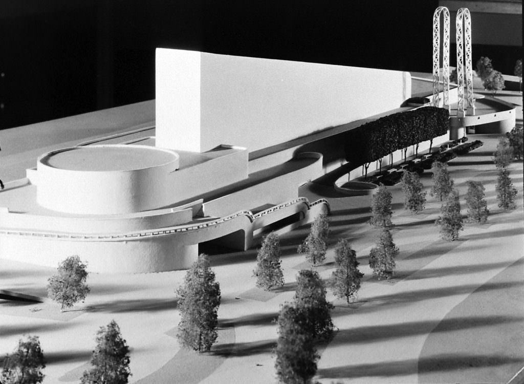 Architectural model for a textile building created for the 1939 New York World’s Fair.
