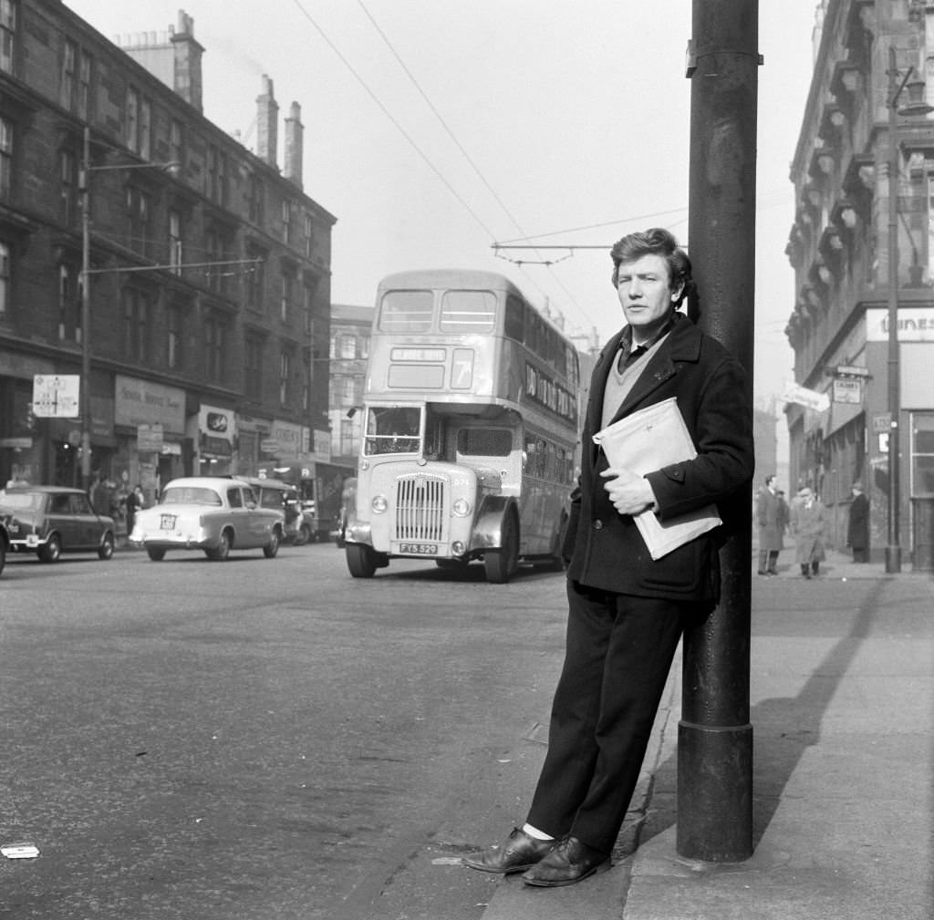 Actor Albert Finney in Glasgow, 3rd March 1963.