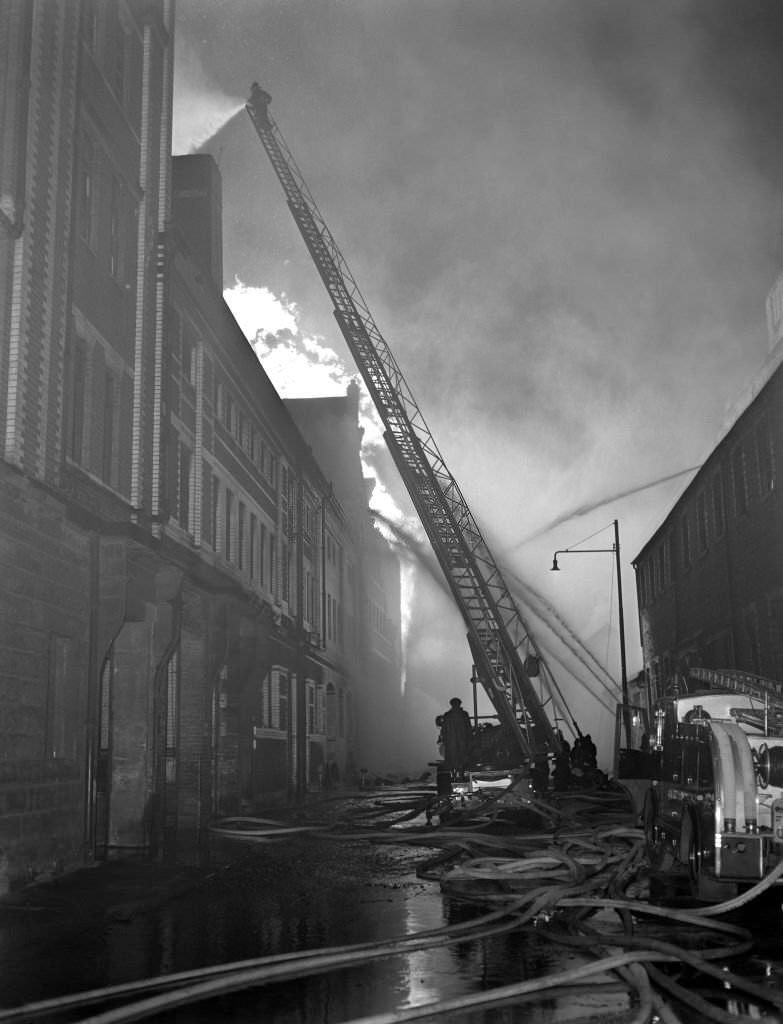 Cheapside Street Whisky Bond Fire - Glasgow, 1960s