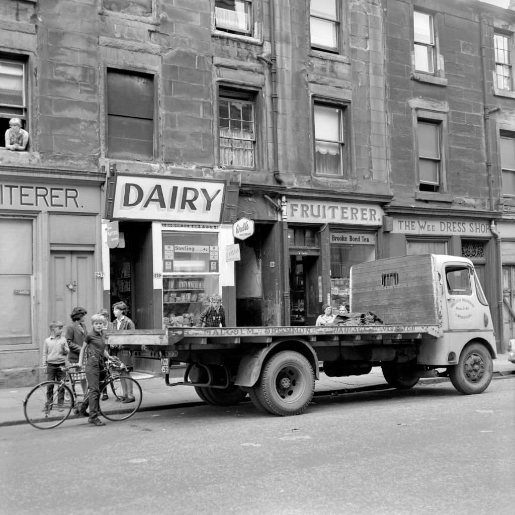 The tenement of John Duddy in Stevenson Street, Calton, Glasgow (above the alley) where the 37 year old was arrested today in connection with the Shepherd's Bush Murders in London