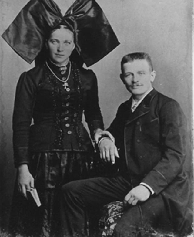 Alsatian Women in their Traditional Costumes and beautiful Headdress from the Early 20th Century