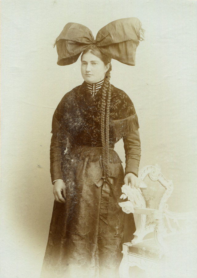 Alsatian Women in their Traditional Costumes and beautiful Headdress from the Early 20th Century