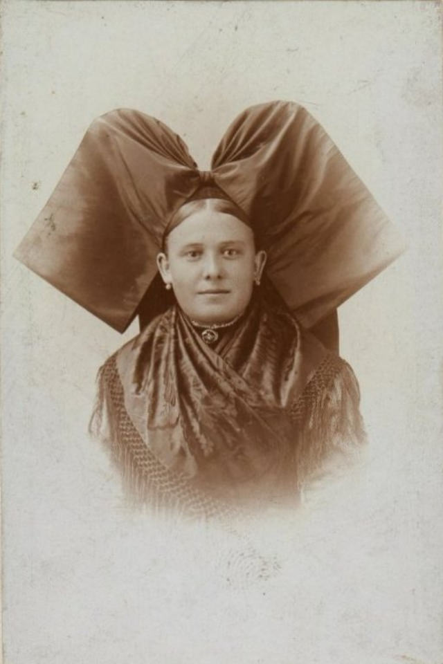 Alsatian Women in their Traditional Costumes and beautiful Headdress from the Early 20th Century