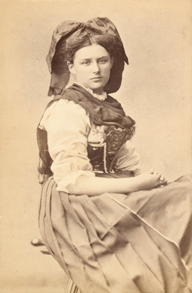 Alsatian Women in their Traditional Costumes and beautiful Headdress from the Early 20th Century