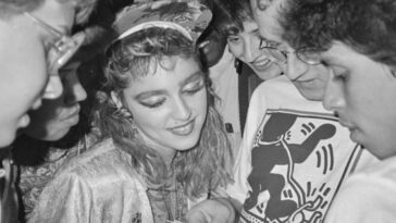 Andy Warhol Photographed Jean-Michel Basquiat, Madonna, Keith Haring, Fab 5 Freddy, Futura 2000 in 1985 in New York City