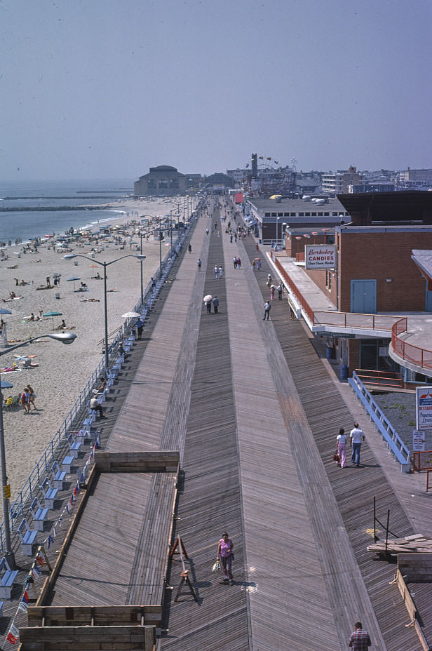 Boardwalk above, Asbury Park, New Jersey, 1978