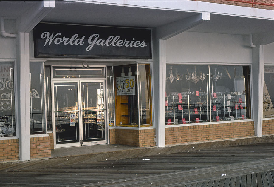 Boardwalk store, Asbury Park, New Jersey, 1978