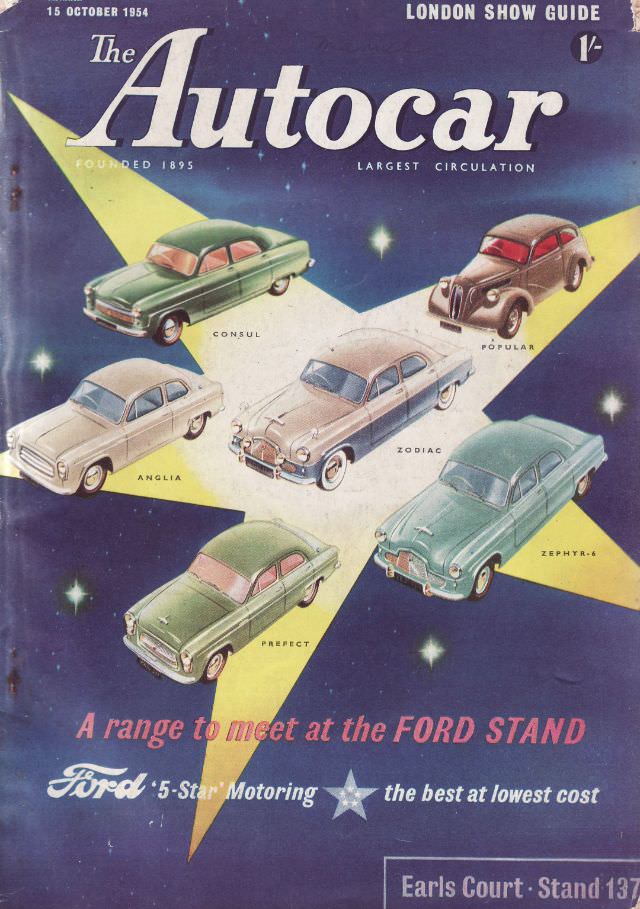 The Autocar magazine cover, October 15, 1954