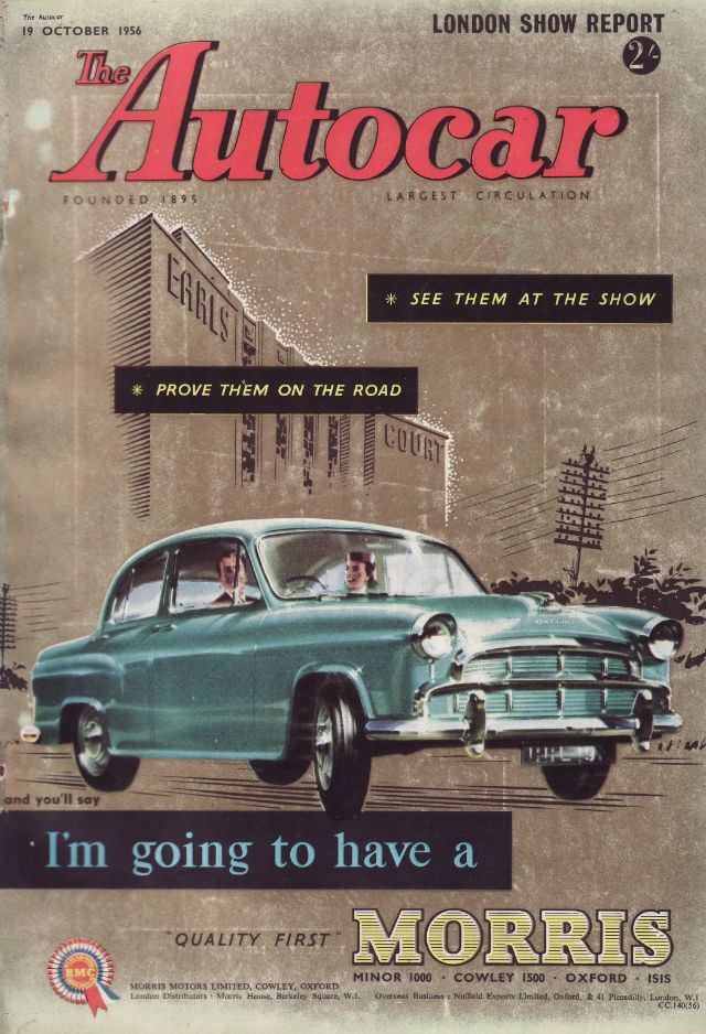 The Autocar magazine cover, October 19, 1956