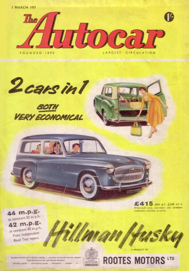 The Autocar magazine cover, March 1, 1957