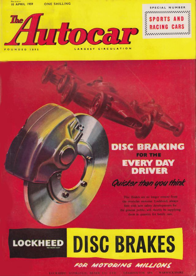 The Autocar magazine cover, April 10, 1959