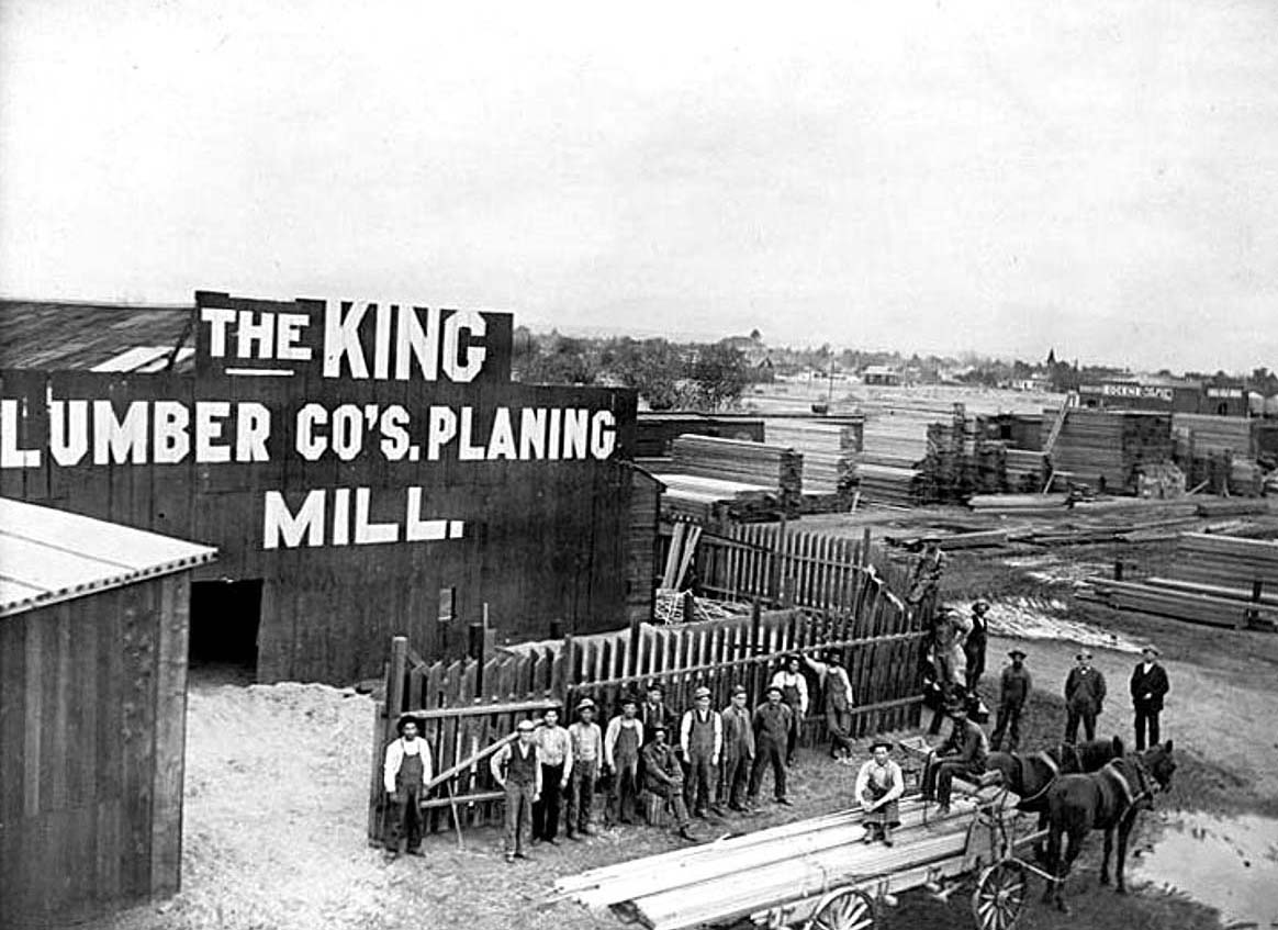 King Lumber SE block at Niles Street and Union Avenue, Bakersfiled, 1910