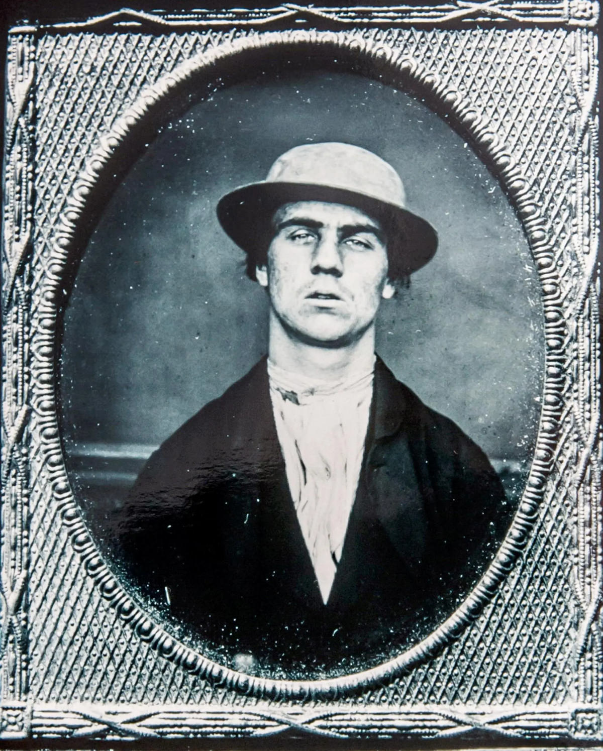 Joseph Martin was made to stand for a mugshot in August 1862, though it is now known what his crime was.