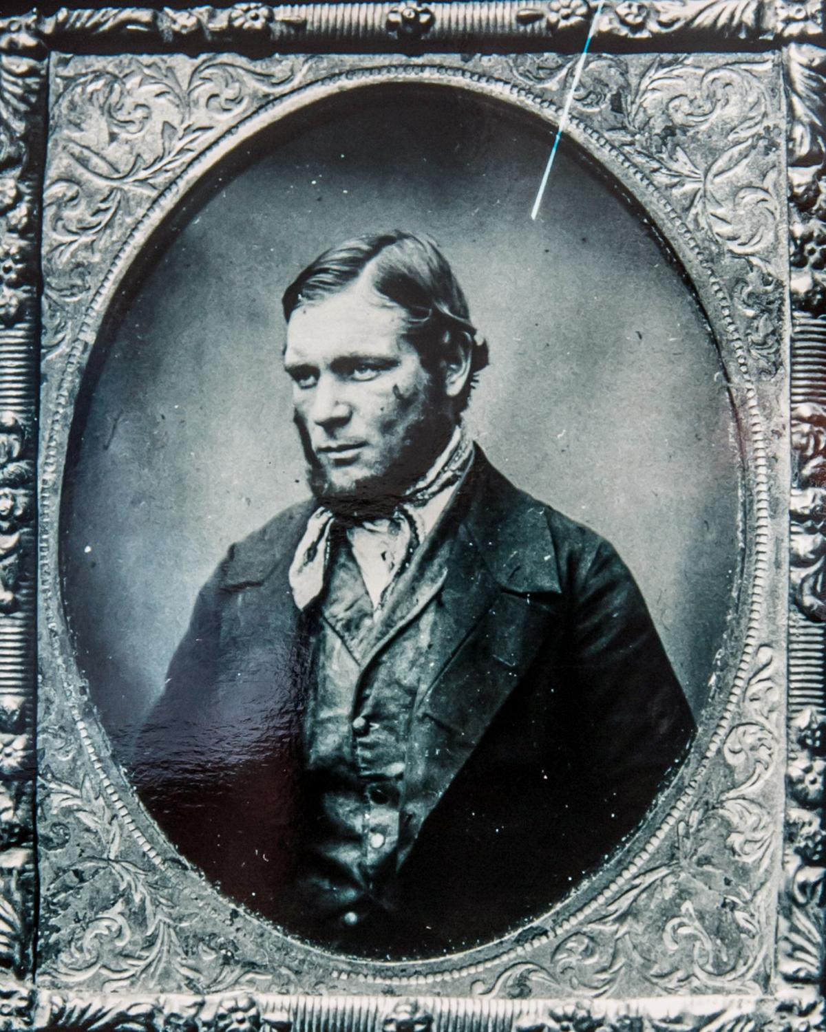 A mugshot of Isaac Ellery, who was arrested on March 7, 1853 and was sentenced to 7 years in prison.