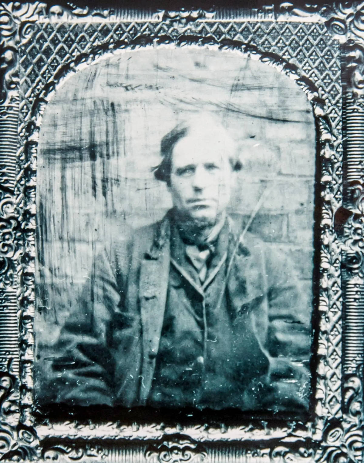 Murderer William Smith was pictured after being charged with killing his wife in August 1866.