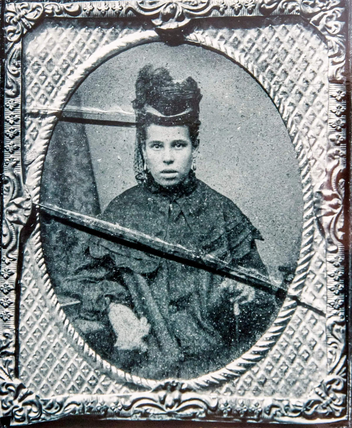 A mugshot of an unknown woman, crime and date unknown.