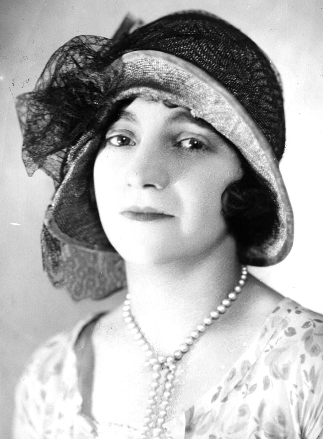 A cloche hat, 1925