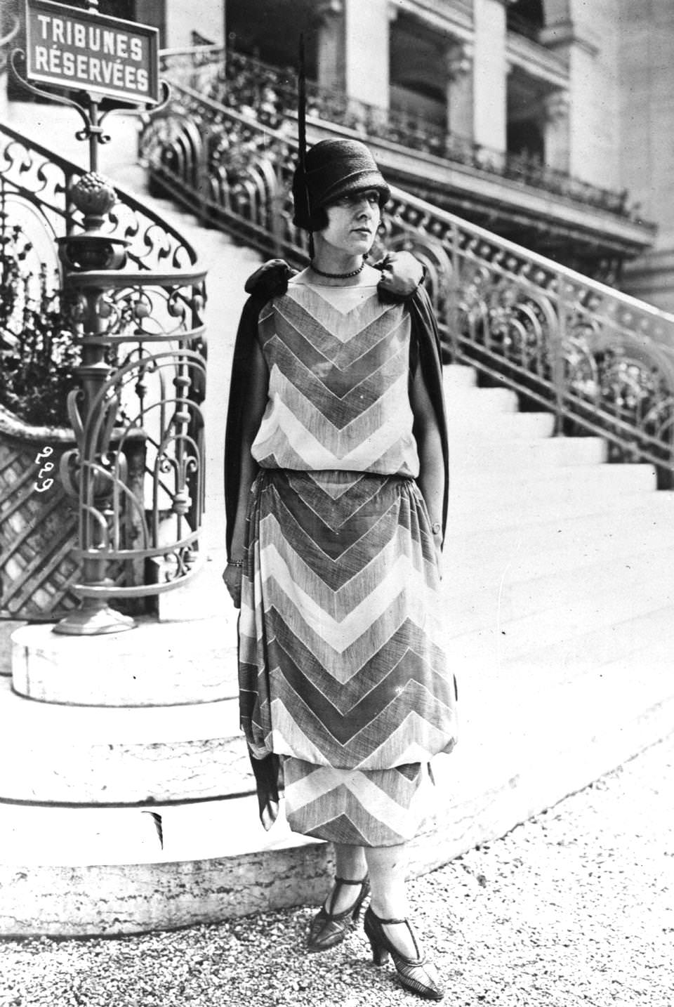A fashion model at St Cloud, Paris, 1924