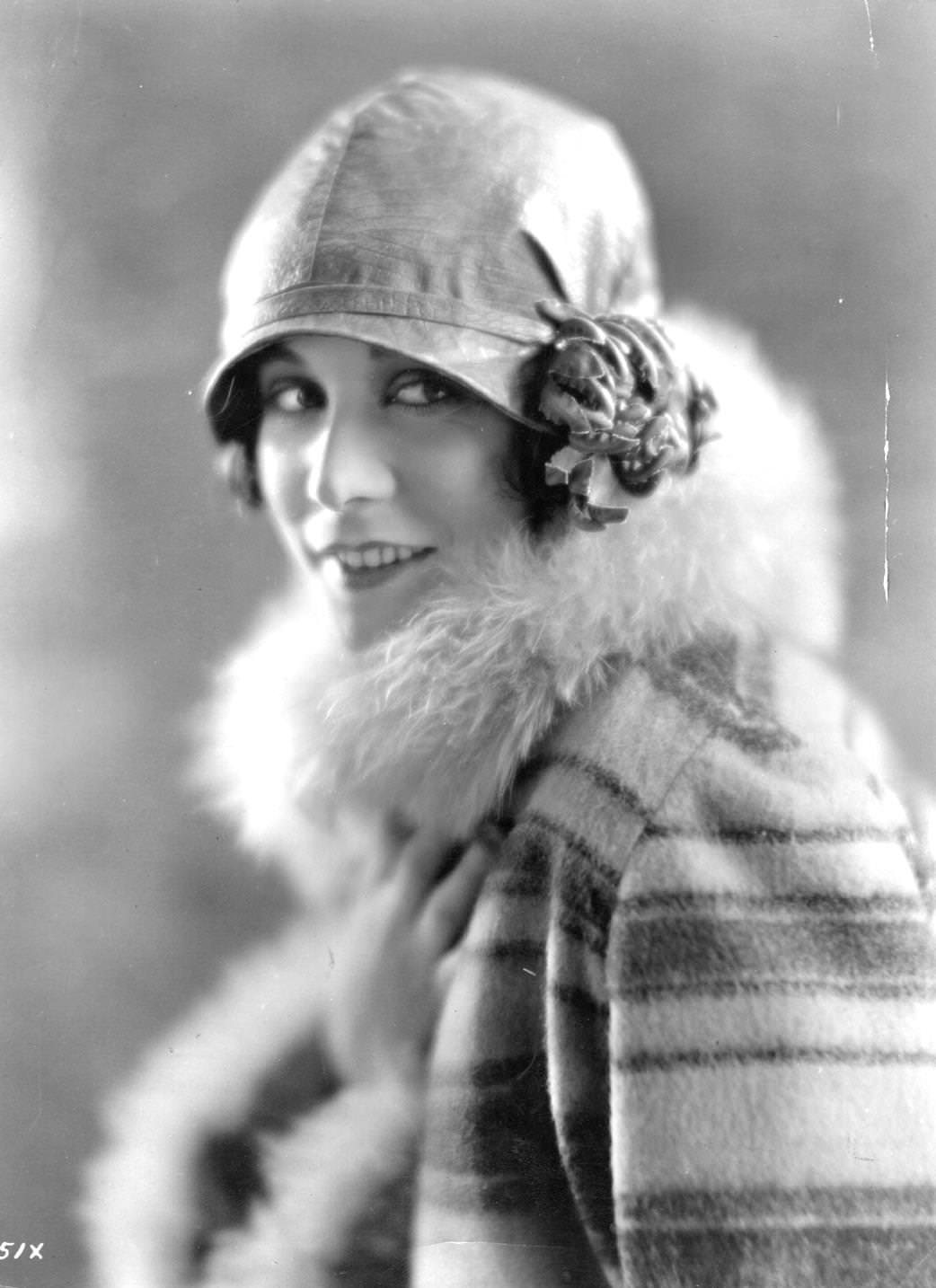 Virginia Valli the screen name of Virginia McSweeney, the American silent screen heroine who retired in 1932 to marry Charles Farrell, 1923