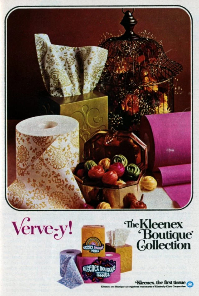 The Lost era of Colored Toilet Papers from the 1950s to 1970s