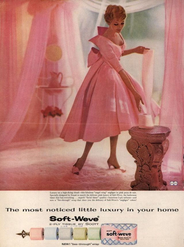 The Lost era of Colored Toilet Papers from the 1950s to 1970s