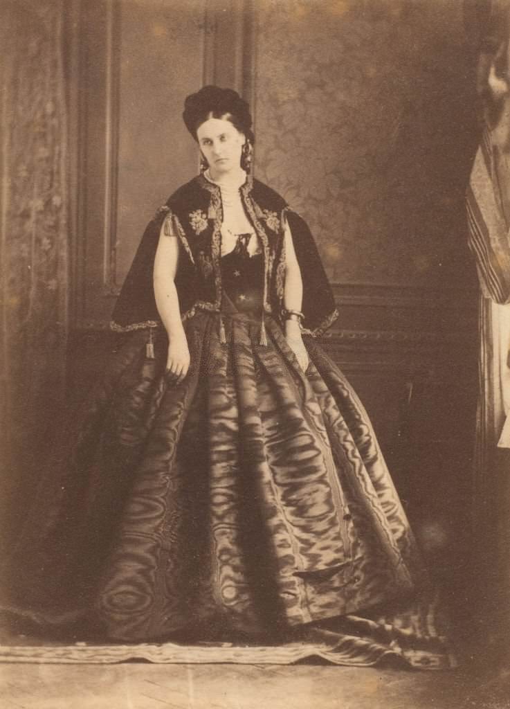 Moir's dress, 1860s.
