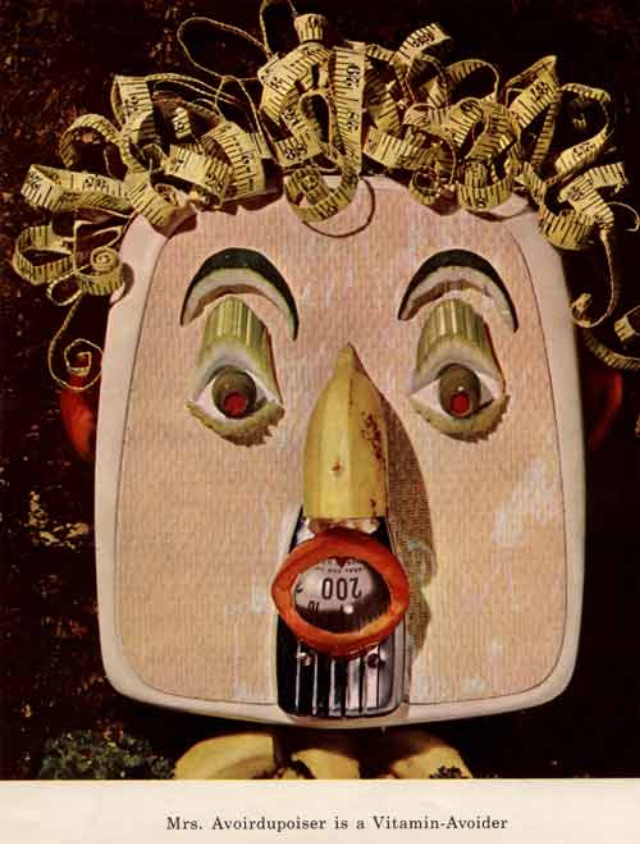 Bizarre Dayalets' Hellish Vitamin Mascots used to promote a Healthy Diet in the 1950s