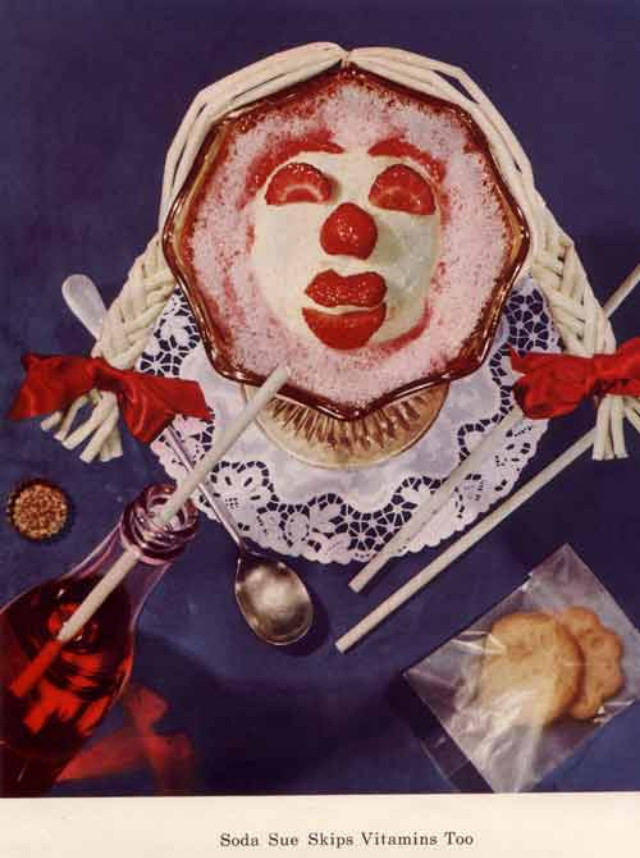 Bizarre Dayalets' Hellish Vitamin Mascots used to promote a Healthy Diet in the 1950s