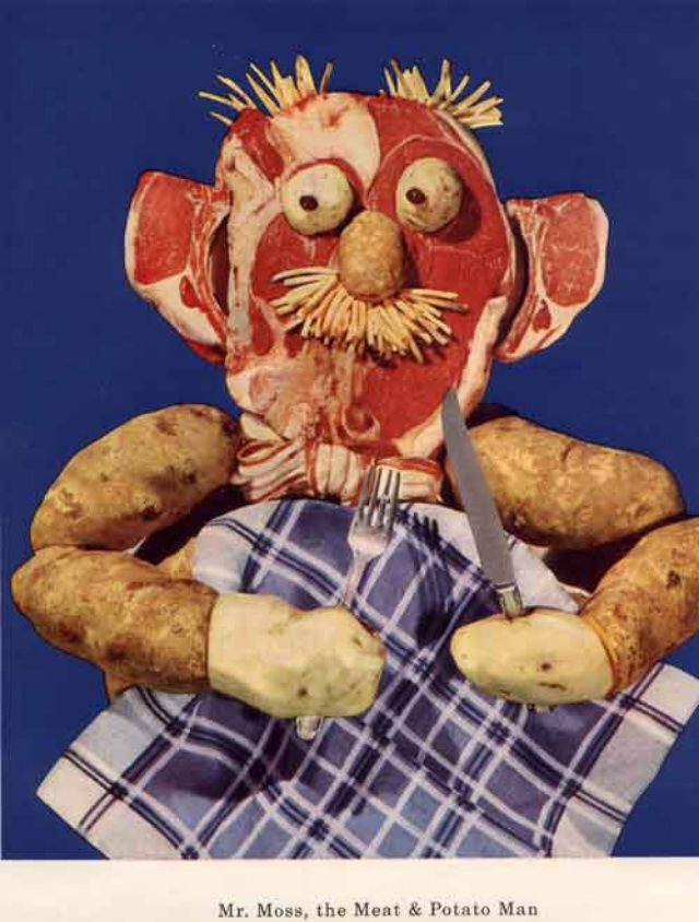 Bizarre Dayalets' Hellish Vitamin Mascots used to promote a Healthy Diet in the 1950s