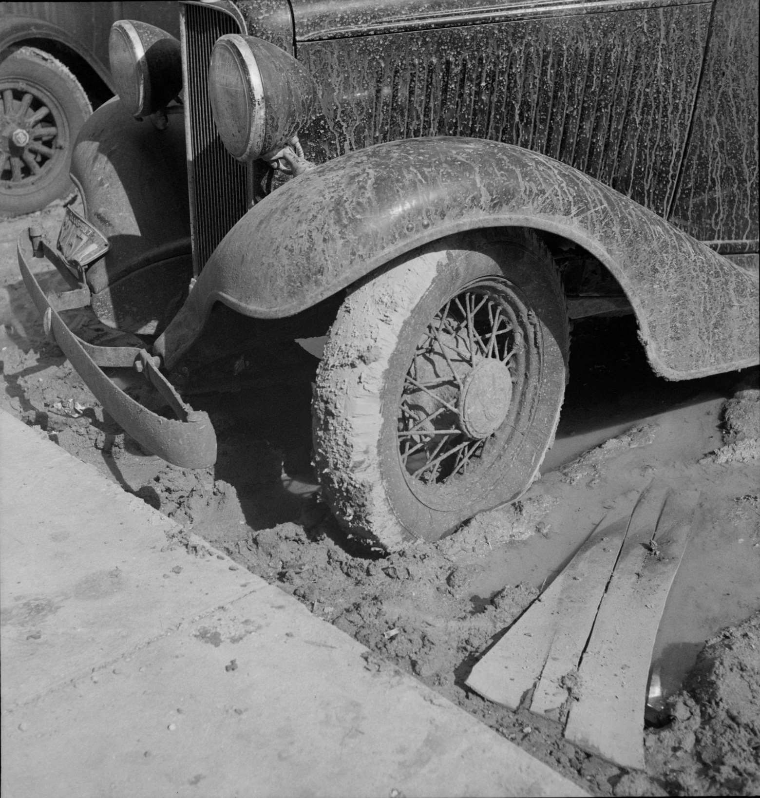 This year (1937) there are floods and heavy rain in the Dust Bowl. Auton, Texas, 1934