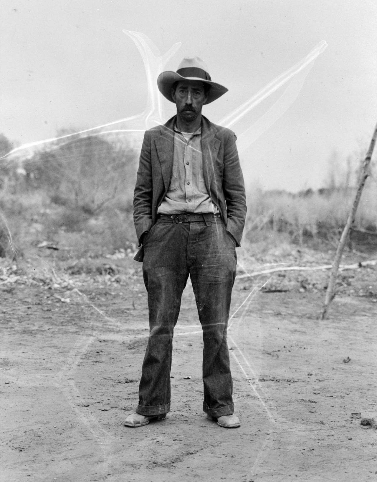Mexican field worker, father of six. Imperial Valley, Riverside County, California, 1930s