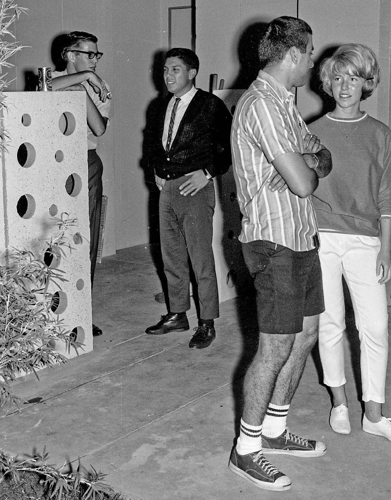 Casual dance party at Fresno State College, 1965