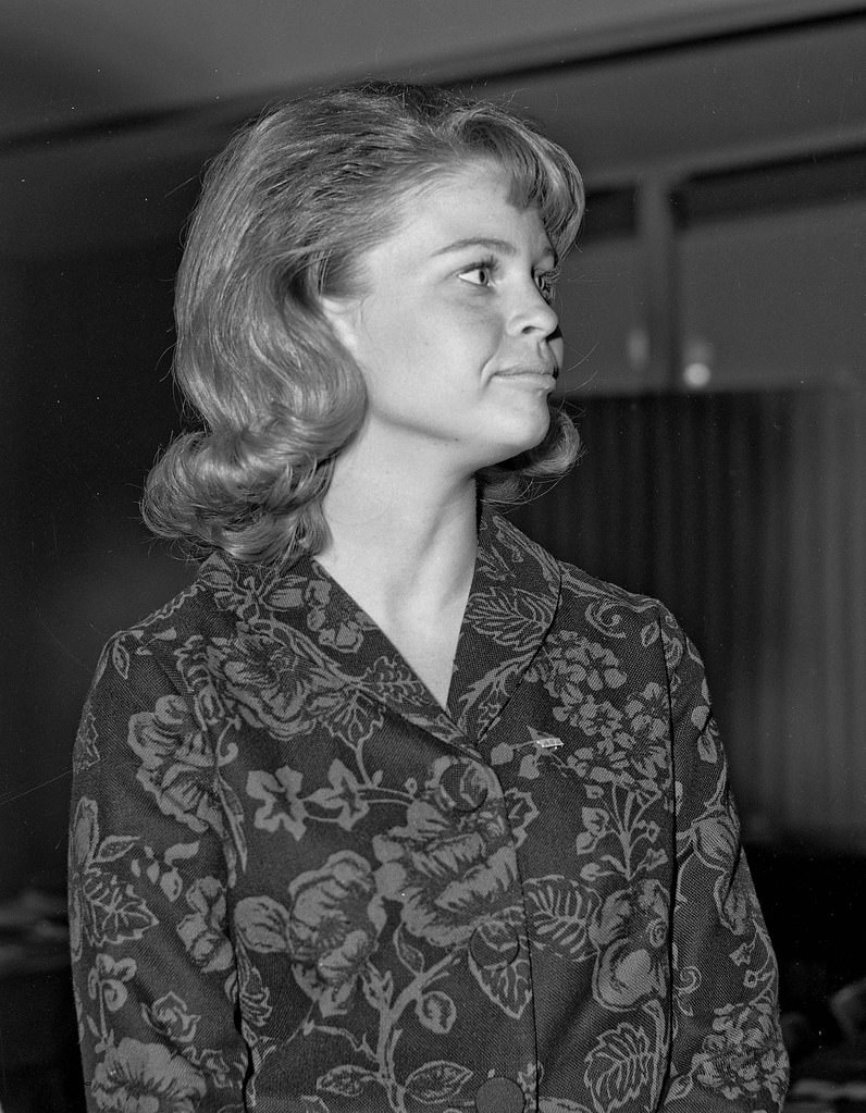 Evening Social with coeds at Fresno State College, 1966