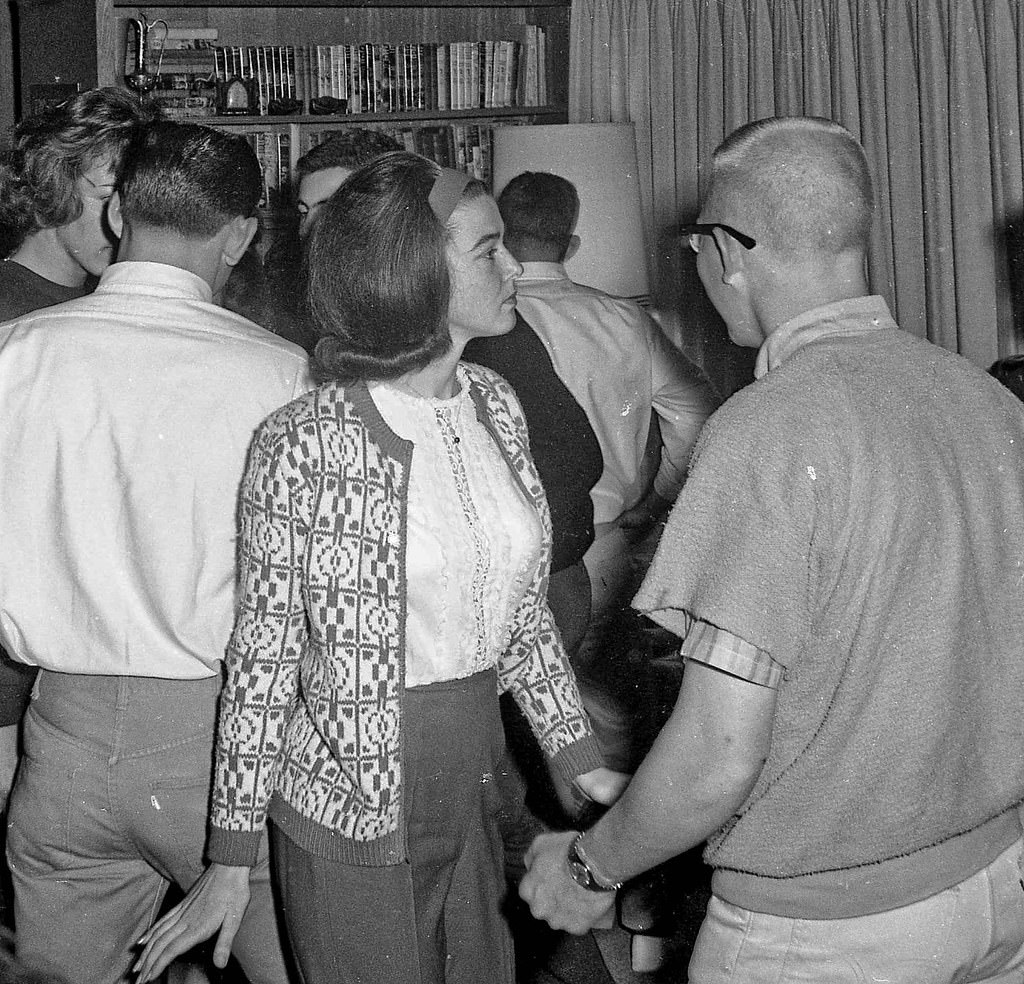 Dancing the afternoon away, at Fresno State College, 1963