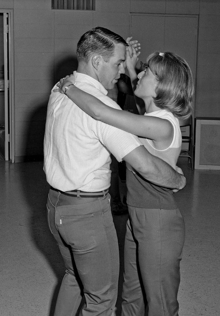 Dance party social, Oct 1st, 1964, Fresno State College.