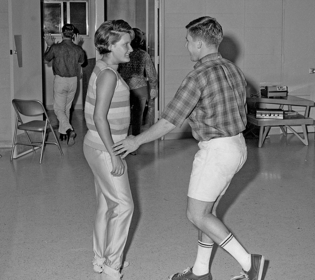Dance party social, Oct 1st, 1964, Fresno State College.