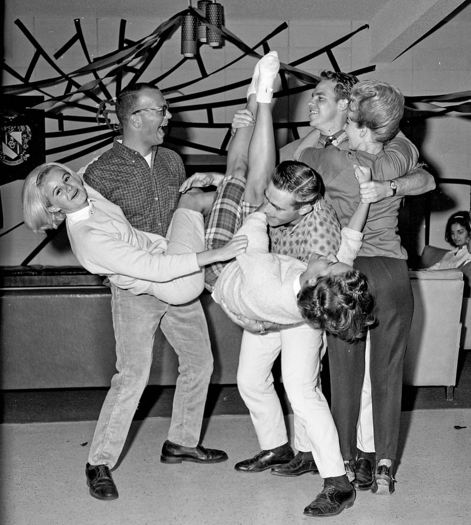 Halloween Dance Party, Fresno State College, 1964