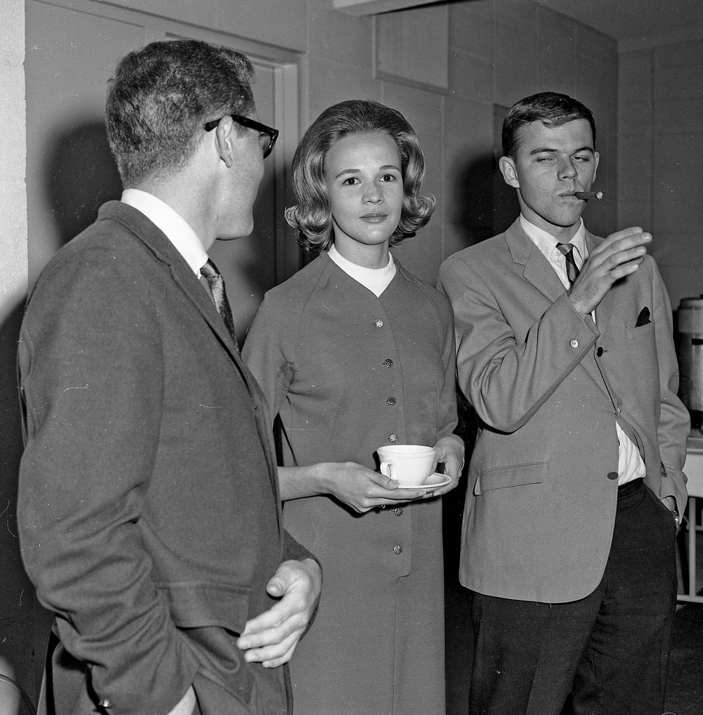 Student Social, Margaret and Ralph, Fresno State College, 1965