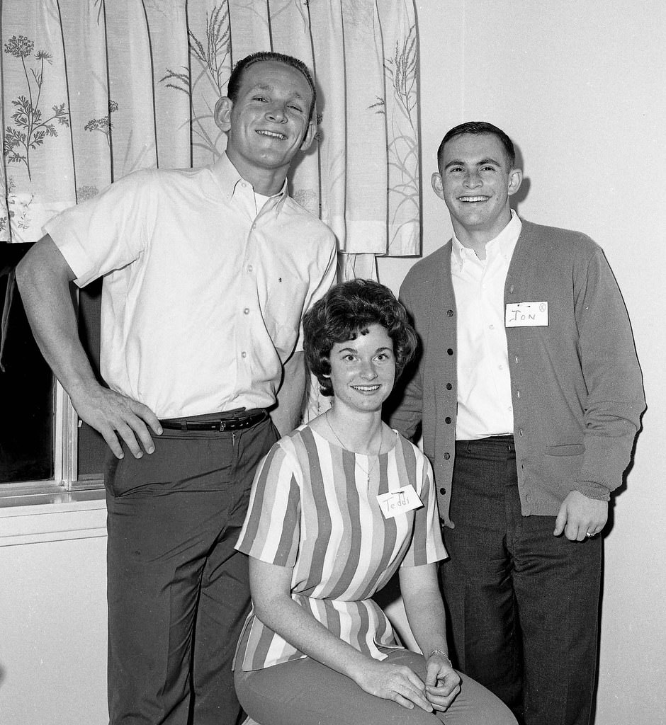Jack, Teddi and Jon, at Fresno State College, 1963