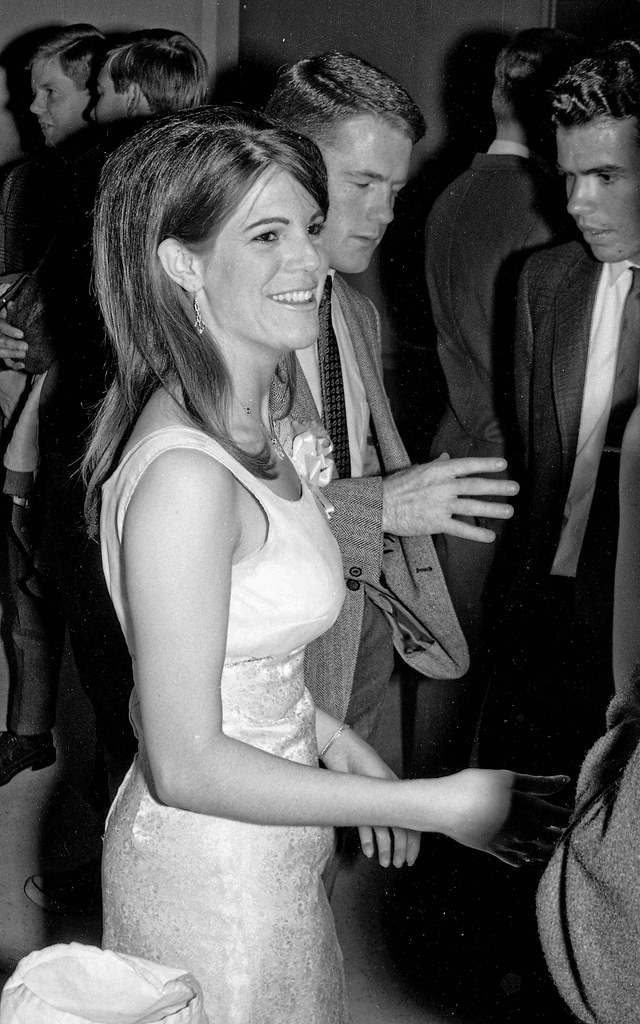 At a social mixer, 1965